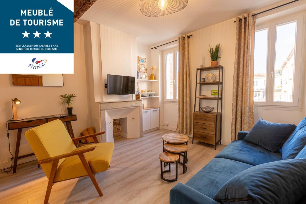 Escapade A Sanary, Au Coeur Du Village, 200M Du Port,Clim,Wifi,Parking Экстерьер фото
